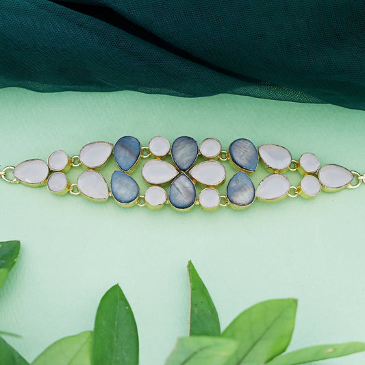 Blue and white Choker